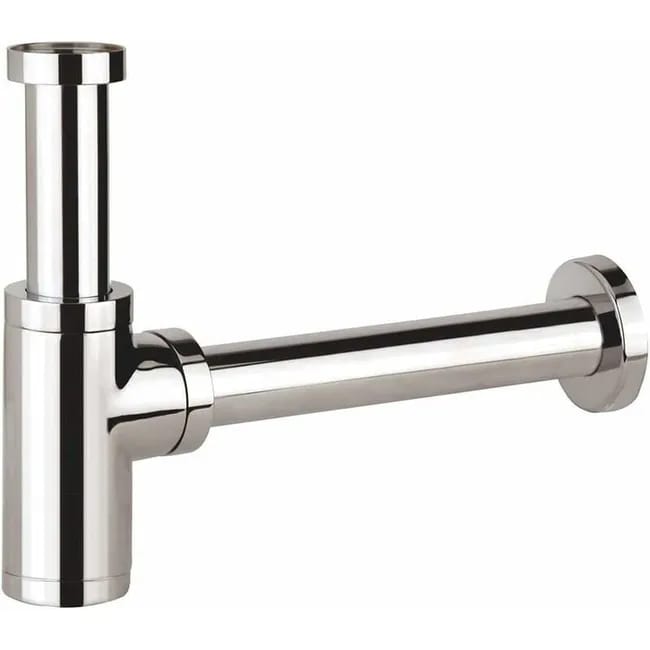 Universeller Waschbecken-siphon Aus Messing, 1 1/4 X 32 Mm, Verstellbar, Geruchsdicht, Verchromt, Wasserdicht Und Robust