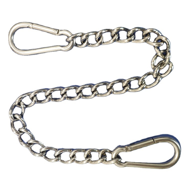 Kette Mit 2 Karabinern Für Hängemattenstuhl, Verstellbare Länge, Belastbarkeit Bis 230 Kg, Robuste Aufhängung, Befestigungszubehör Für Den Außenbereich.