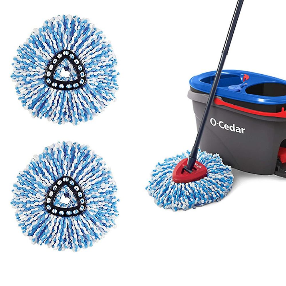 Set Mit 2 Ersatzköpfen Für Den O-cedar Easywring Rinseclean Mikrofaser-mopp, Waschbar Und Wiederverwendbar, Kompatibel Mit Dem Auswringeimer, 2 Stück