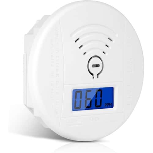 Intelligenter Co-detektor Mit Lcd-bildschirm, En 50291 Zertifiziertem Kohlenmonoxid-alarm, Testtaste Und Status-led, Mini-modell 1 Stück.