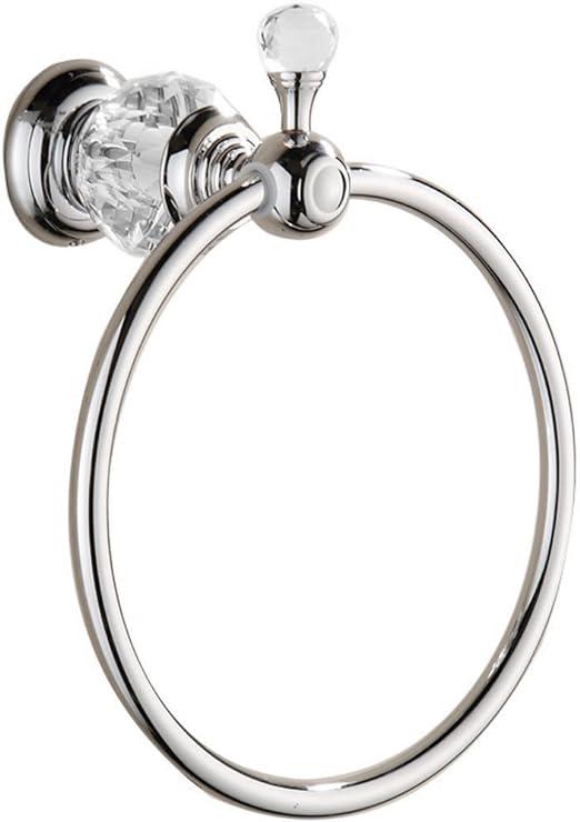 Set Aus Verchromten Und Silbernen Luxus-kristall-wandhandtuchhaltern Für Das Badezimmer, Wandmontage