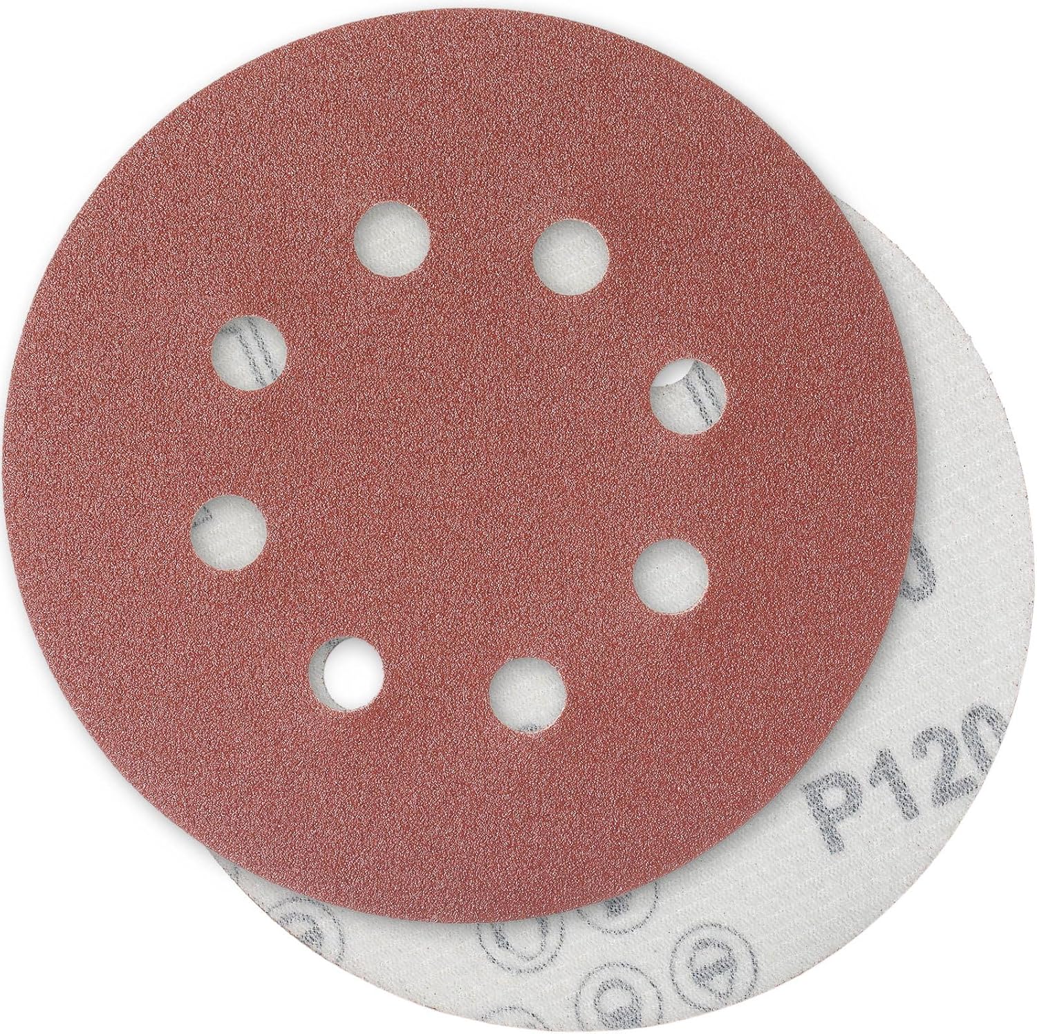 Packung Mit 100 Schleifscheiben, 125 Mm Durchmesser, Körnung 120, Zum Schleifen, Polieren Und Entrosten – Hsdps5m100, Hochleistungs-schleifblätter