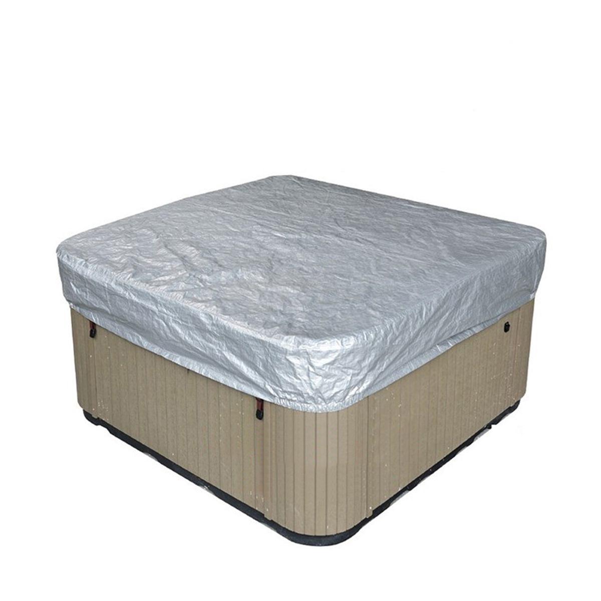 Poolabdeckung Für Den Außenbereich, 231 X 231 X 30 Cm, 210d Uv-beständige Gartenteichabdeckung, Staubabweisend, Aufblasbarer Badewannenschutz Für Garten Und Terrasse