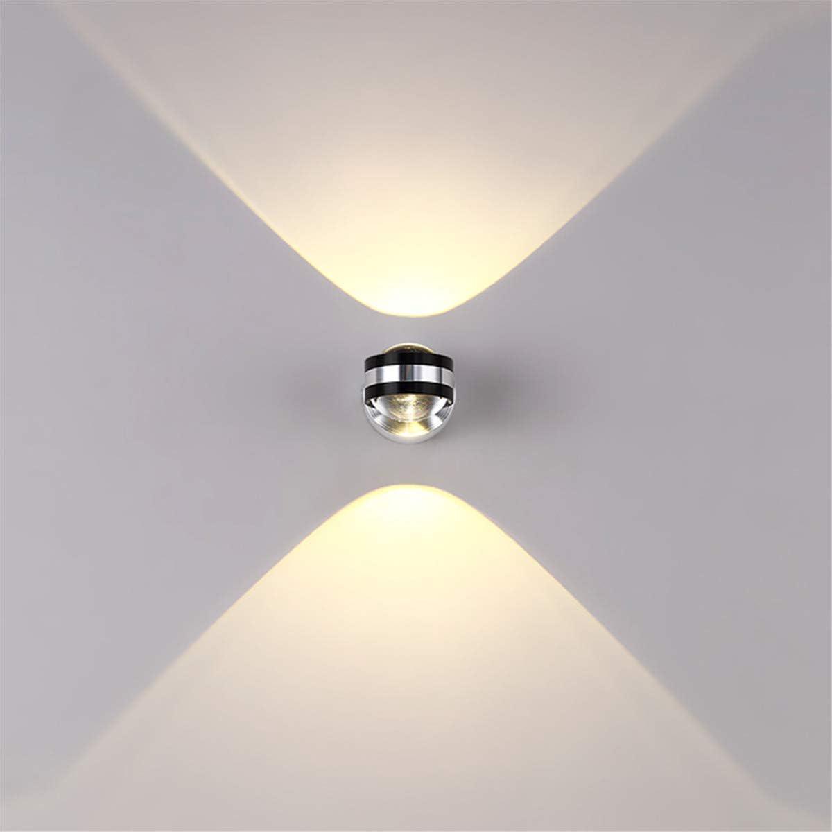 Moderne 6w Led-wandleuchte, Originelle Design-dekorationslampe Aus Aluminium, Warmweiße Innenbeleuchtung Für Schlafzimmer, Flur, Wohnzimmer.