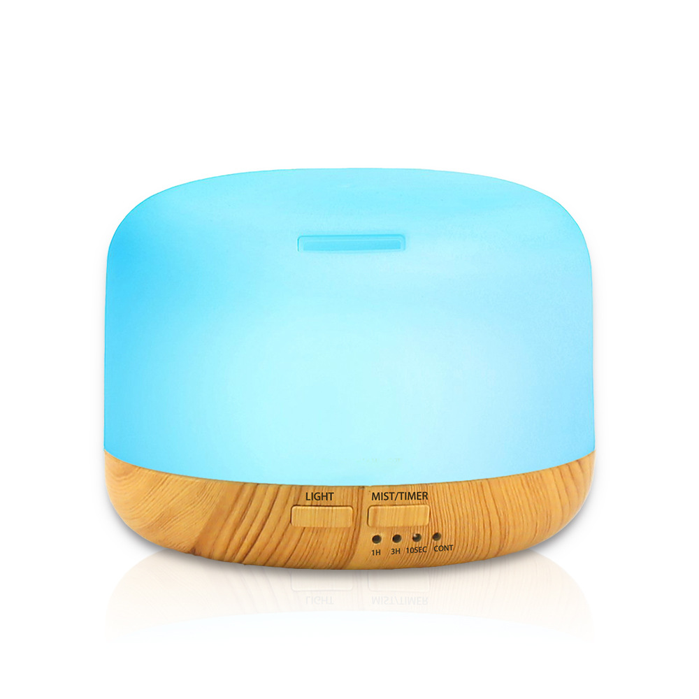 Diffuseur D'Huiles Essentielles, Diffuseur D'Arômes 300 Ml, Diffuseur D'Huiles Essentielles Pour La Maison, Humidificateur Ultrasonique, Aromathérapie Avec 7 Lumières Led De Couleur Pour Le Yoga, Le B