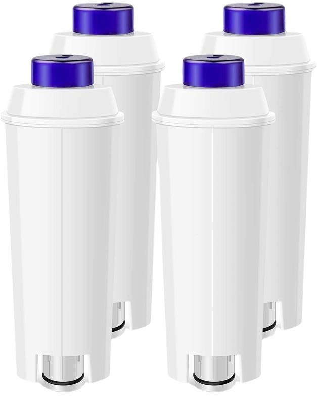 Svkbjroy Dlsc002 Filtre À Eau Pour Delonghi Cartouche De Filtre À Eau Adaptée À La Machine À Café Magnifica S Ecam, Esam, Etam Serie (4 Packs)