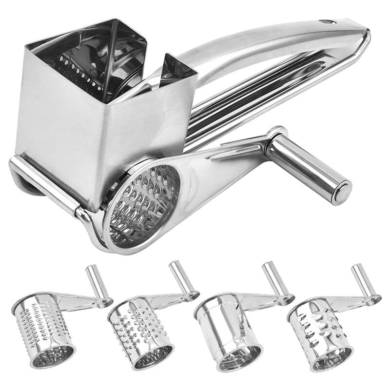 Râpe À Fromage Rotatif En Acier Inoxydable, Râpe À Fromage En Acier Inoxydable, Râpe Rotatif Polyvalente, Râpe À Fromage Portatif, Petite Râpe Domestique, Petite Râpe À Fromage Manuelle