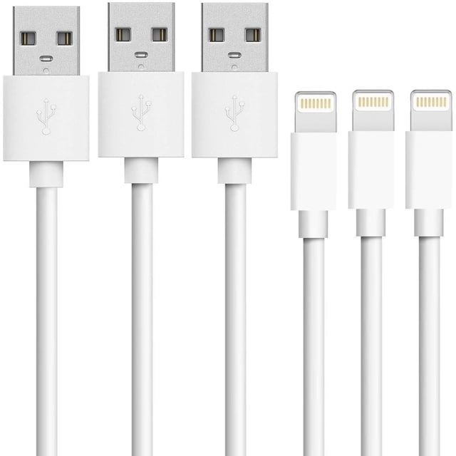Câbles Zecatl Pour Iphone, Lot De 3 Câbles De Charge Certifiés Mfi, 1,8 M, Charge Rapide, Synchronisation Des Données, Usb, Compatibles Avec Iphone Xs/max/xr/x/8/6 Plus/6s/7 Plus/7/8 Plus/se