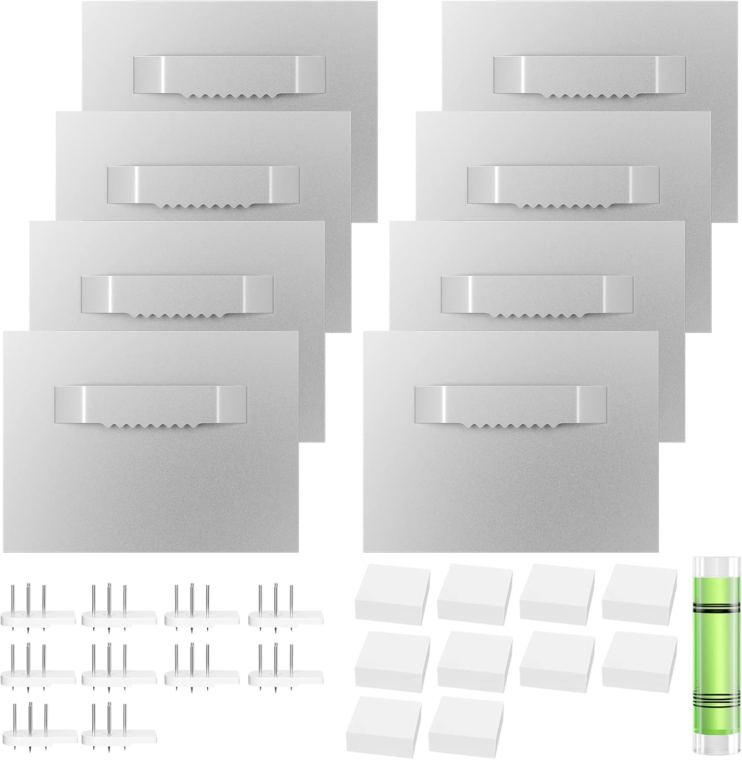 Lot De 8 Supports De Fixation Pour Miroirs Et Tableaux, Crochets Autocollants, Sans Perçage, Pour Miroirs, Crochets Pour, Résistants Jusqu'à 2,5 Kg