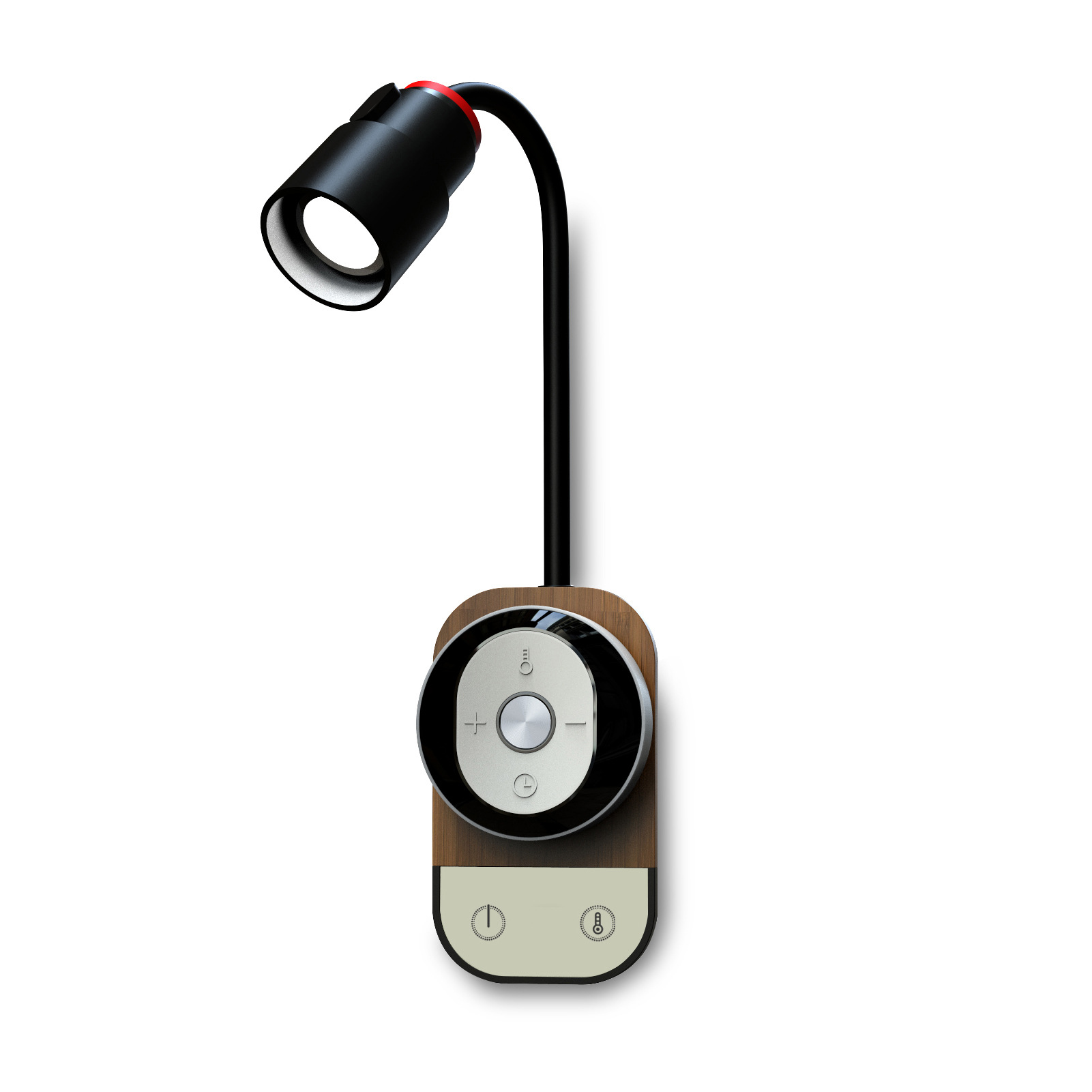 Lampe De Chevet Noir Applique De Lecture De Cygne Flexible Moderne Liseuse Murale Chambre Avec Interrupteur（rechargeable Et Télécommandé）