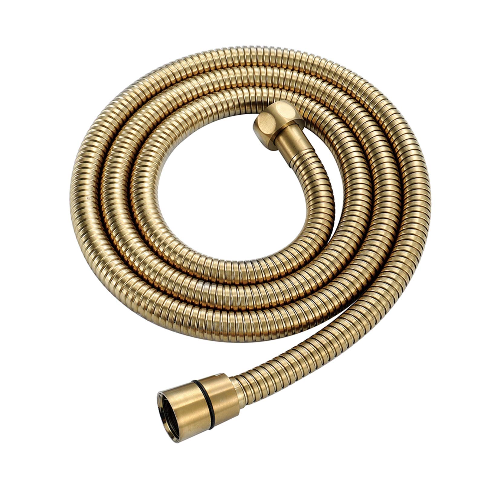 Tuyau De Douche Extensible 1.5m Universel En Acier Inoxydable - Anti-explosion, Anti-torsion, Anti-corrosion - Finition Titane Brossé Or