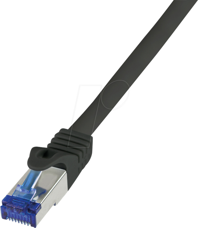 LOGILINK C6A083S - Patchkabel Ultraflex, Cat.6A, S/FTP, schwarz, 7,5 m