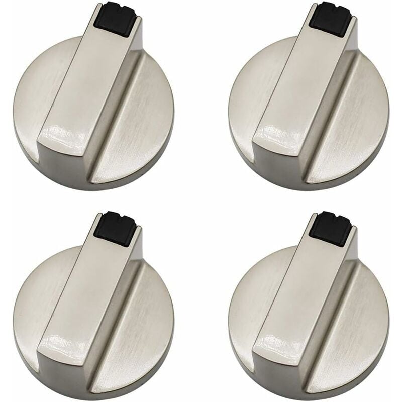 Bouton Cuisinière À Gaz - Lot De 4 Boutons De Commande Universels En Métal 6 Mm Pour Four Et Cuisinière