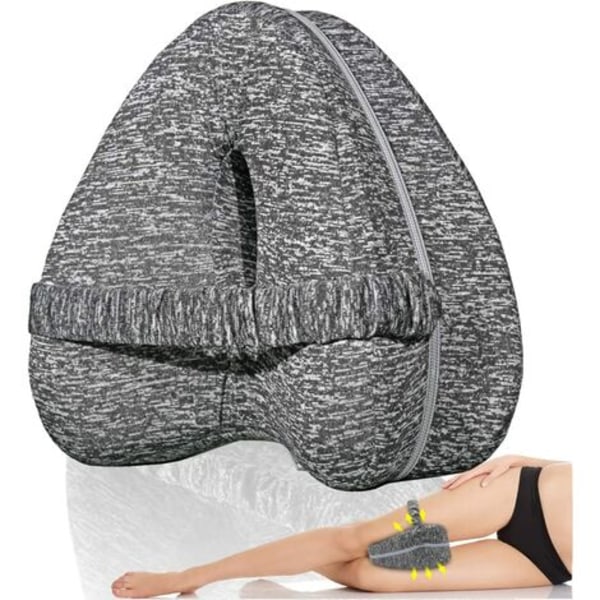 Coussin Pour Les Genoux Avec Sangle Élastique, Coussin Orthopédique Pour Le Positionnement Des Jambes, Idéal Pour La Colonne Vertébrale, Les Hanches, Le Dos, Les Articulations Et Le Nerf Sciatique.