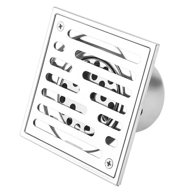 Bonde De Sol Carrée En Acier Inoxydable, Porte De Douche Anti-odeurs, Grand Diamètre (120 120 Mm)