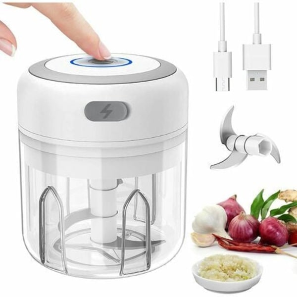 Blender Mixer Elektrisk Hackare Liten Mixer Vitlökspresshackare Grönsakshackare Lök Vitlöksskärare, Multi-choppe