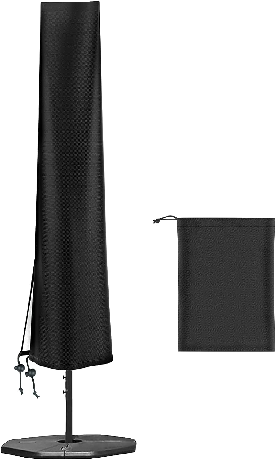 Housse De Parasol Jardin Pour Diamètre 2m 4m, Grande Housse De Parasol , 420d Oxford Protecteu De Parasol De 9 À 11 Pieds, H190 X 30/50cm