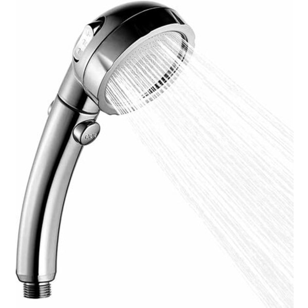 Pommeau De Douche Universel À 3 Positions, Douchette À Main, Pommeau De Douche Économique Avec Pommeau Amovible Et Commutable, Chromé, Argenté