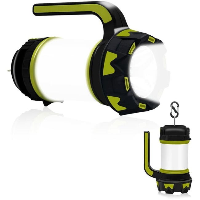 Lampe De Camping Led Rechargeable, Lanterne De Camping Ultra Puissante Ipx5 Étanche Pour La Pêche De Nuit, La Chasse, (câble Usb Inclus)