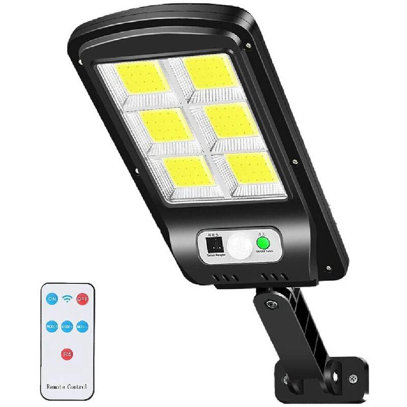 1pièce Lampe Solaire Extérieur, 6000lm Led Réverbères Lumière Solaire Projecteur Détecteur De Mouvement 3 Modes Ip67 Étanche Pour Jardin, Garage, Cour