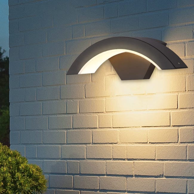 Applique Murale Interieur/exterieur Led, 24w Appliques Murales Métal, Ip54 Lampe D'Extérieur À Led, Jardin, Couloir, Chambre , Lumière Chaud