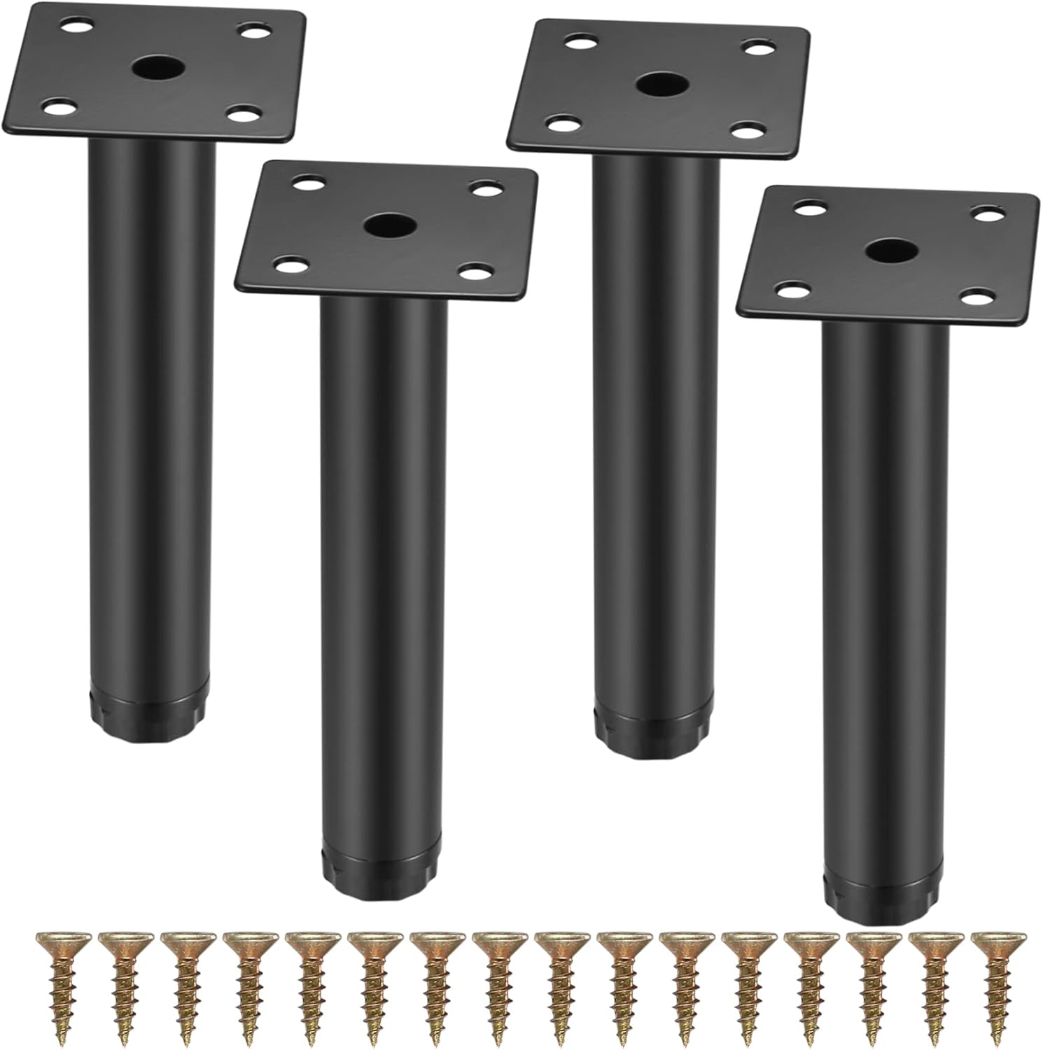Pièces Pieds De Meuble, 18 Cm/7,1 Pouces Pieds De Meubles Réglables, Pieds De Support En Fixation En Métal Pour Meubles/table/chaise/bureau/cuisine