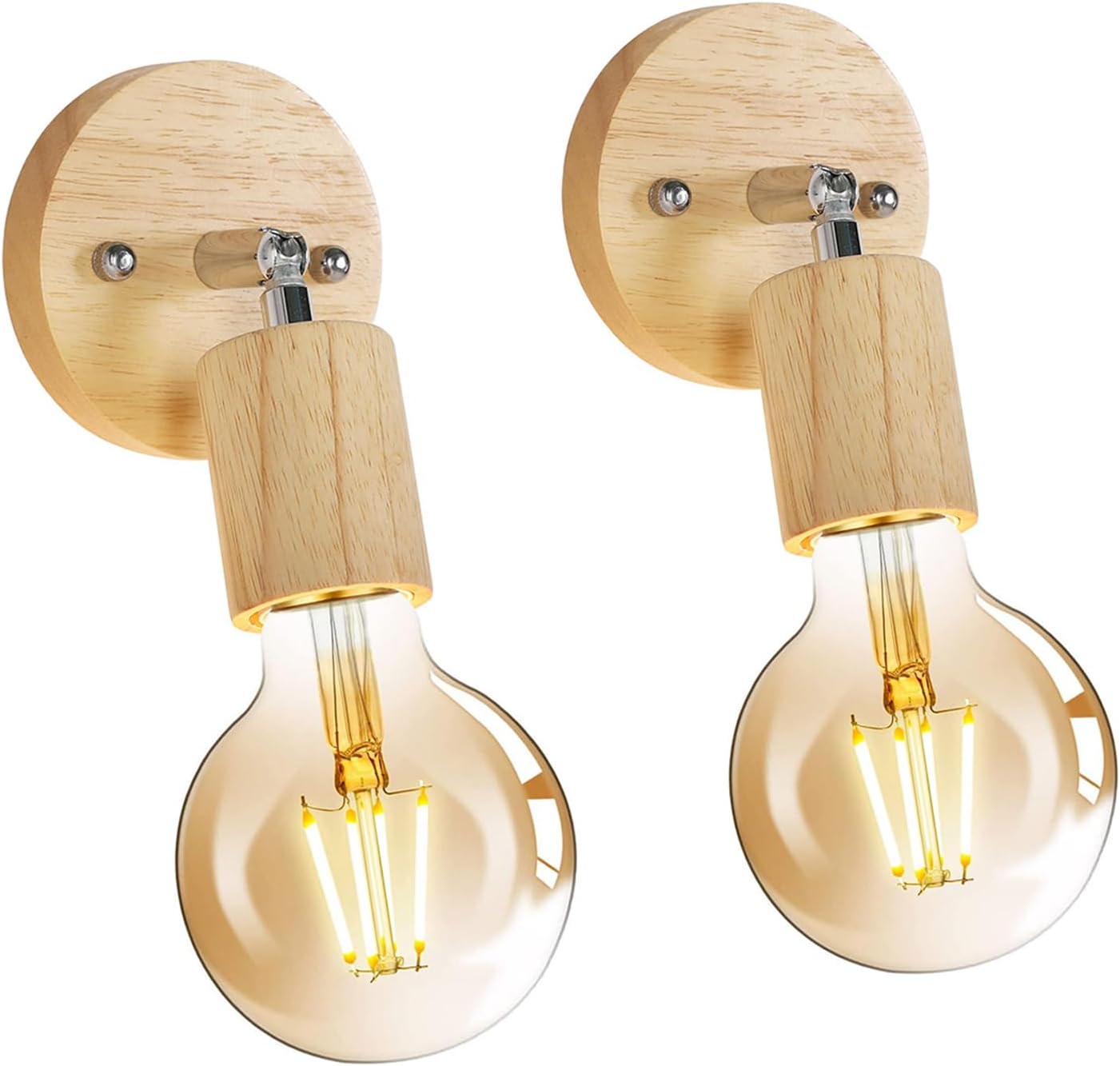 Tealight Lot De 2 Appliques Murales Interieur Industrielle Vintage, Rétro E27 Luminaire Interieur Pour Chambre Salon Couloir Escalier