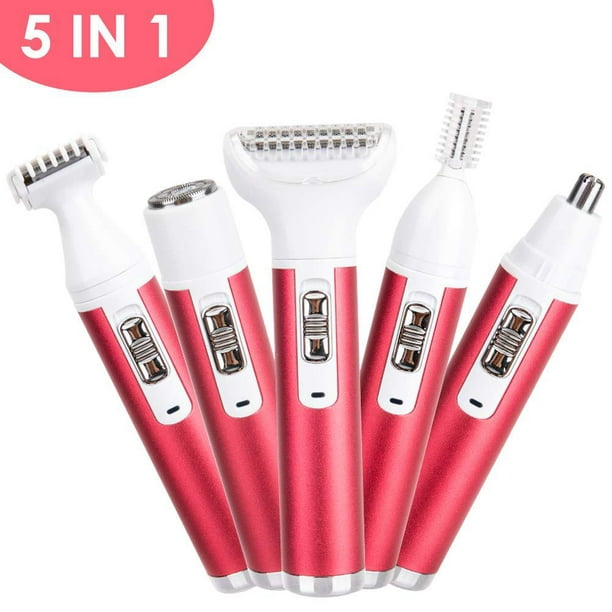 Épilateur Électrique 5heyi Pour Parties Intimes, Aisselles Et Pubis. Tondeuse À Sourcils Pour Femmes Et Hommes. Tondeuse À Poils Du Nez Five Heads.
