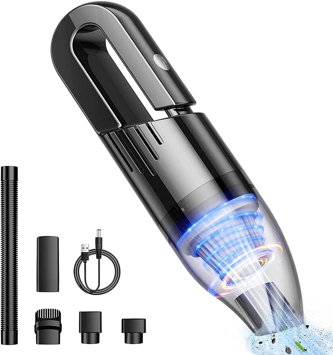 Mini Aspirateur De Voiture Portable Sans Fil, Aspirateur À Main Pour Un Nettoyage Rapide, Aspirateur Portatif, Aspirateur De Voiture Sans Fil Rechargeable Pour La Maison Et Le Bureau