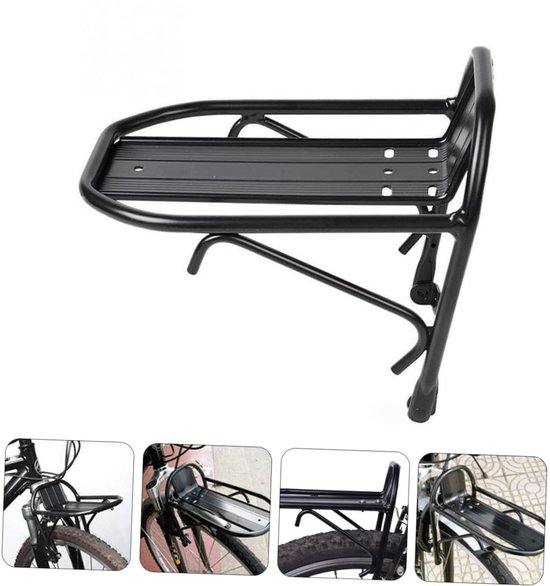 Porte-bagages Avant Pour Vtt - Porte-bagages Avant Pour Vtt - Tendeur Rapide Pour Vtt - Porte-bagages Multifonctionnel - Accessoires Vélo - Alliage D'Aluminium - Compatible Avec La Plupart Des Vélos -