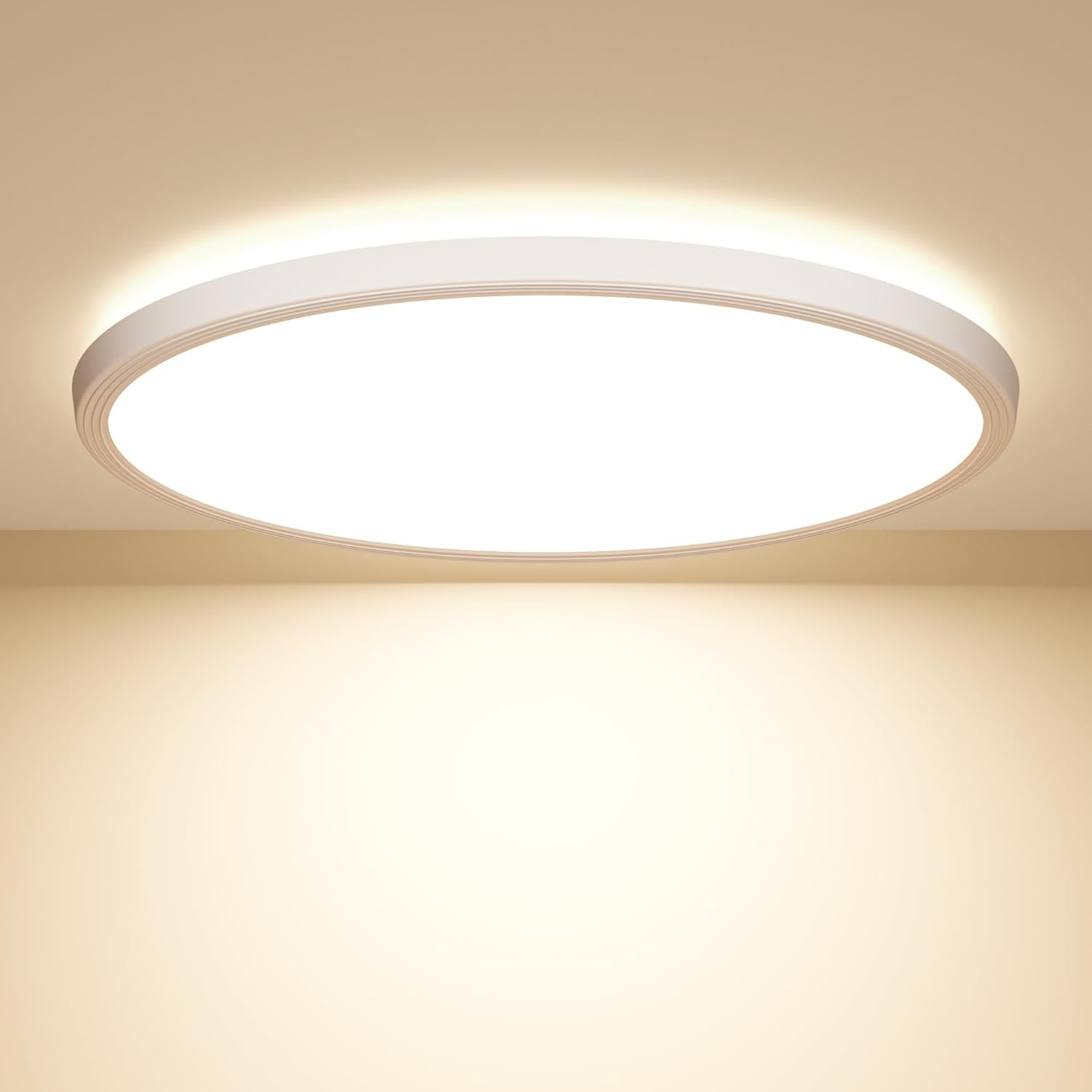 22cm Plafonnier Led, 20w Moderne Lumiere Plafond Etanche 4000k Rond Plafonnier Luminaire 1600lm Plafonnier Salle De Bains, Salon, Chambre, Cuisine
