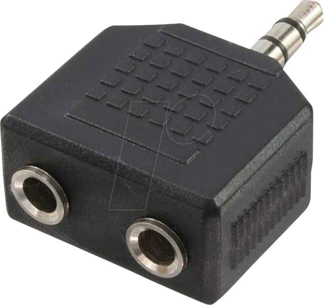 LOGILINK CA1002 - 3,5 mm 3-Pin Klinken Stecker auf 2x 3,5 mm 3-Pin Buchse