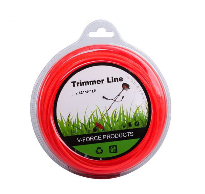 Fil De Nylon Pour Tailler Les Arbustes Grimpants, Entretien Du Jardin Et Bricolage, Taille Universelle, Usage Général, Fil Rond, Bobine De 2,4 Mm (2,4 Mm Orange Rond 1 Lb)