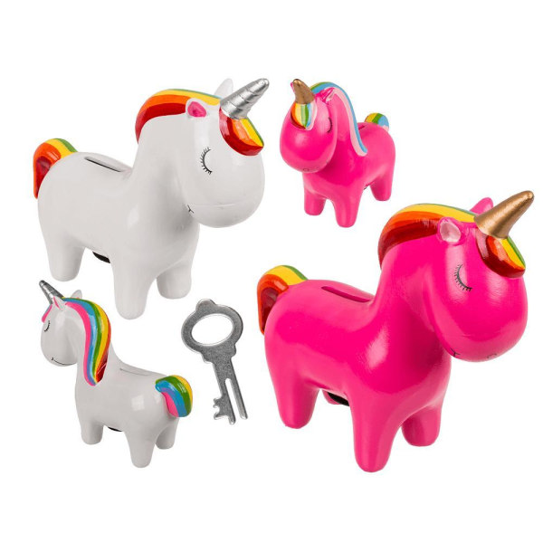 Spargris Enhörning / Spargris - Enhörning / Ponny - 19cm Rose