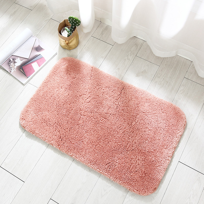 Extra Dicke, Rutschfeste Mikrofaser-badematte, Hoch Saugfähig Für Bad Und Dusche, Maschinenwaschbar, Rosa, 50 X 80 Cm, Groofoo