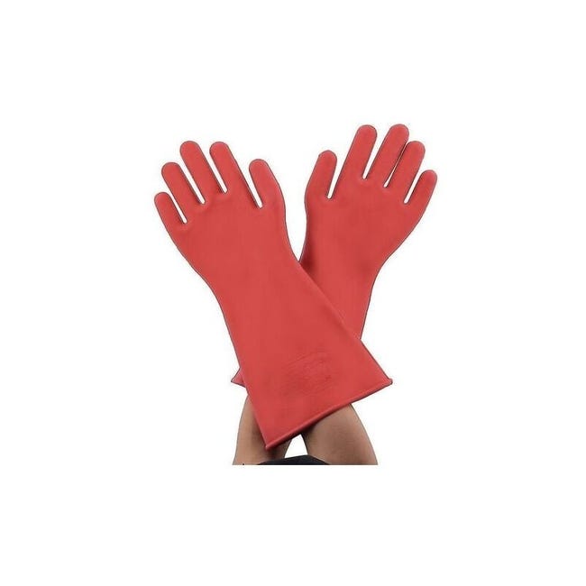 Gants Isolants En Caoutchouc Pour Électricien Haute Tension - Gants De Travail De Protection Pour Électricien De Sécurité 12 Kv (sku Produit : 97313083 Sku Offre : Mkh25.9.8-15)