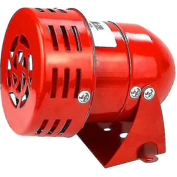 Kabelgebundene Sirene 220v 120db, Industriemotoralarm In Rotem Metall, Elektrischer Diebstahlschutz Für Haus, Büro, Geschäft, Garage, Erhöhte Sicherheit, Modell Ms-190.