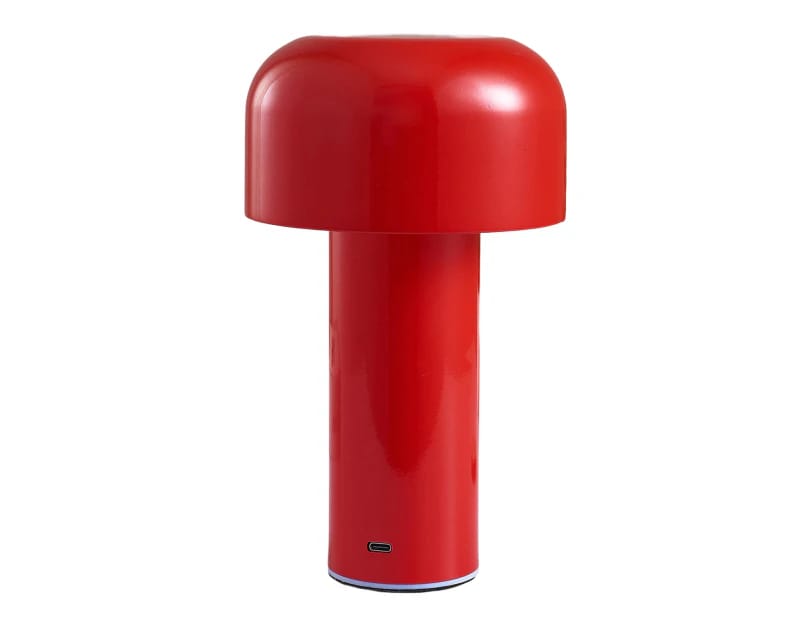 Wiederaufladbare Rote Led-pilzlampe Per Usb, Schreibtischlampe Mit Stufenloser Dimmfunktion, Touch-steuerung, Nachtlicht Fürs Schlafzimmer, Tischdekoration, Geschenk Für Die Bar