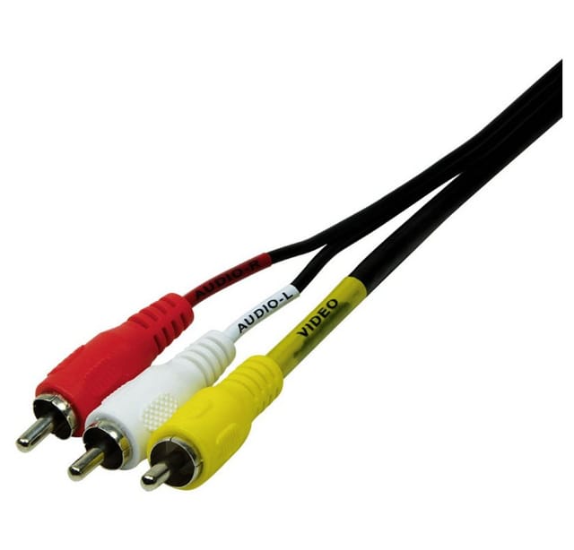 LOGILINK CA1029 - Scart Kabel, Scart Stecker auf 3x Cinch Stecker,2 m