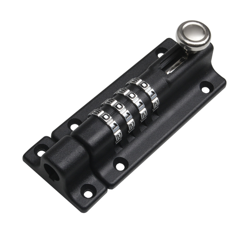 Cadenas À Combinaison Monobloc, Résistant Aux Intempéries Et Anti-effraction, 122 Mm, Pêne À Combinaison Simple À 4 Chiffres, Pour Garage Ou Clôture, Noir.