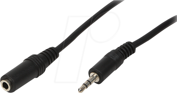 LOGILINK CA1056 - Audio Kabel, 3,5 mm 3-Pin Klinkenstecker auf Kupplung, 10 m