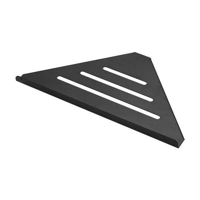 30.5x19.4cm Noir Etagère De Douche D'Angle Sans Percage Acier Inoxydable 304 Etagère De Salle De Bain De Savon Shampooing