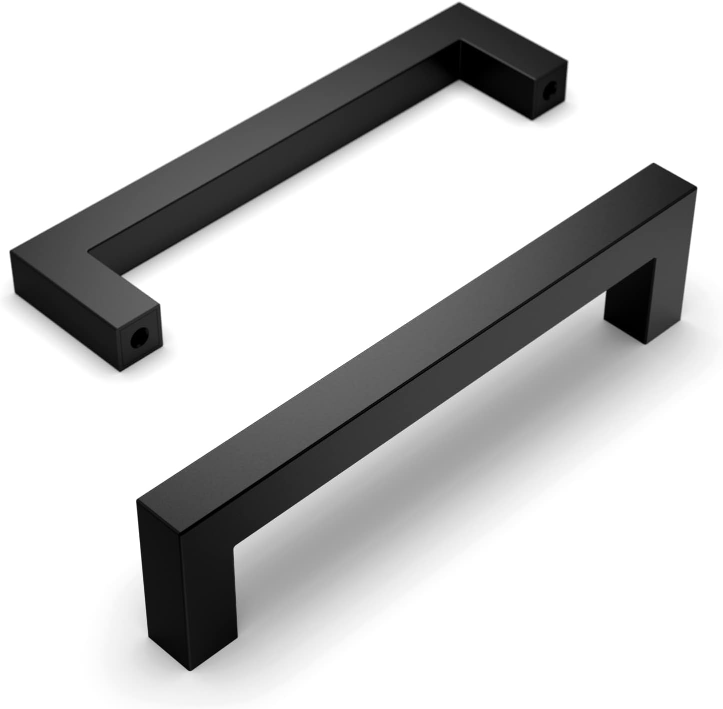 10 Poignées Noires Pour Meubles De Cuisine, Entraxe De 128 Mm, En Acier Inoxydable, Adaptées Aux Portes Et Placards De Cuisine.