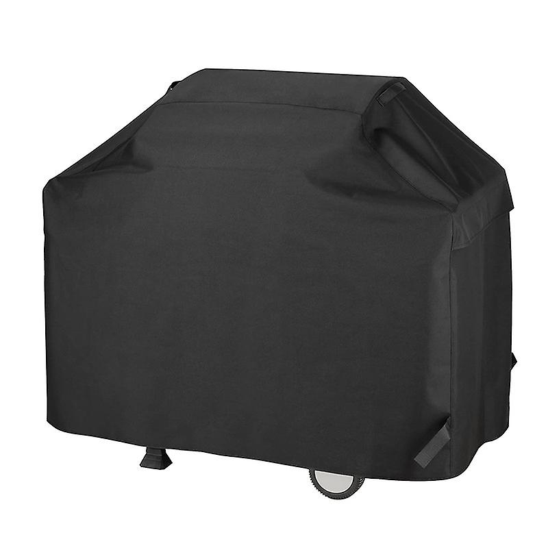 Housse De Barbecue Noire 100 X 60 X 150 Cm, Imperméable, Résistante Aux Intempéries, Anti-uv Et Aux Décolorations, Avec Sangle Velcro Ajustable, Pour Barbecue À Gaz.