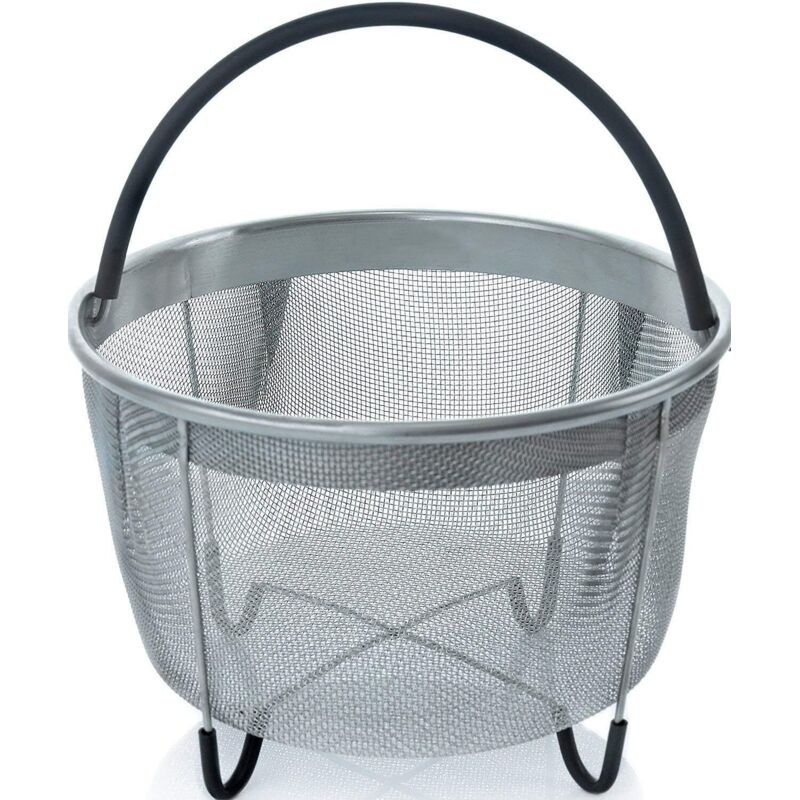 Panier Vapeur En Acier Inoxydable 6l, Accessoires Cookeo Pour La Cuisson Des Légumes Et Autres Aliments (noir)