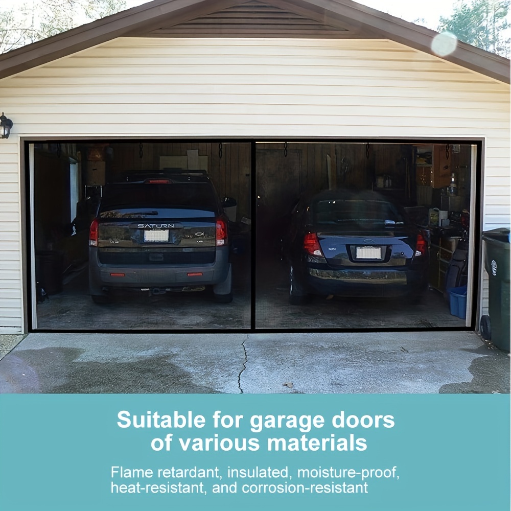 1 Porte Moustiquaire Porte Fenêtre,rideau De Porte Anti Mouche – Idéal Pour Une Utilisation Dans Le Garage Et La Terrasse, Design Noir Polyvalent 200