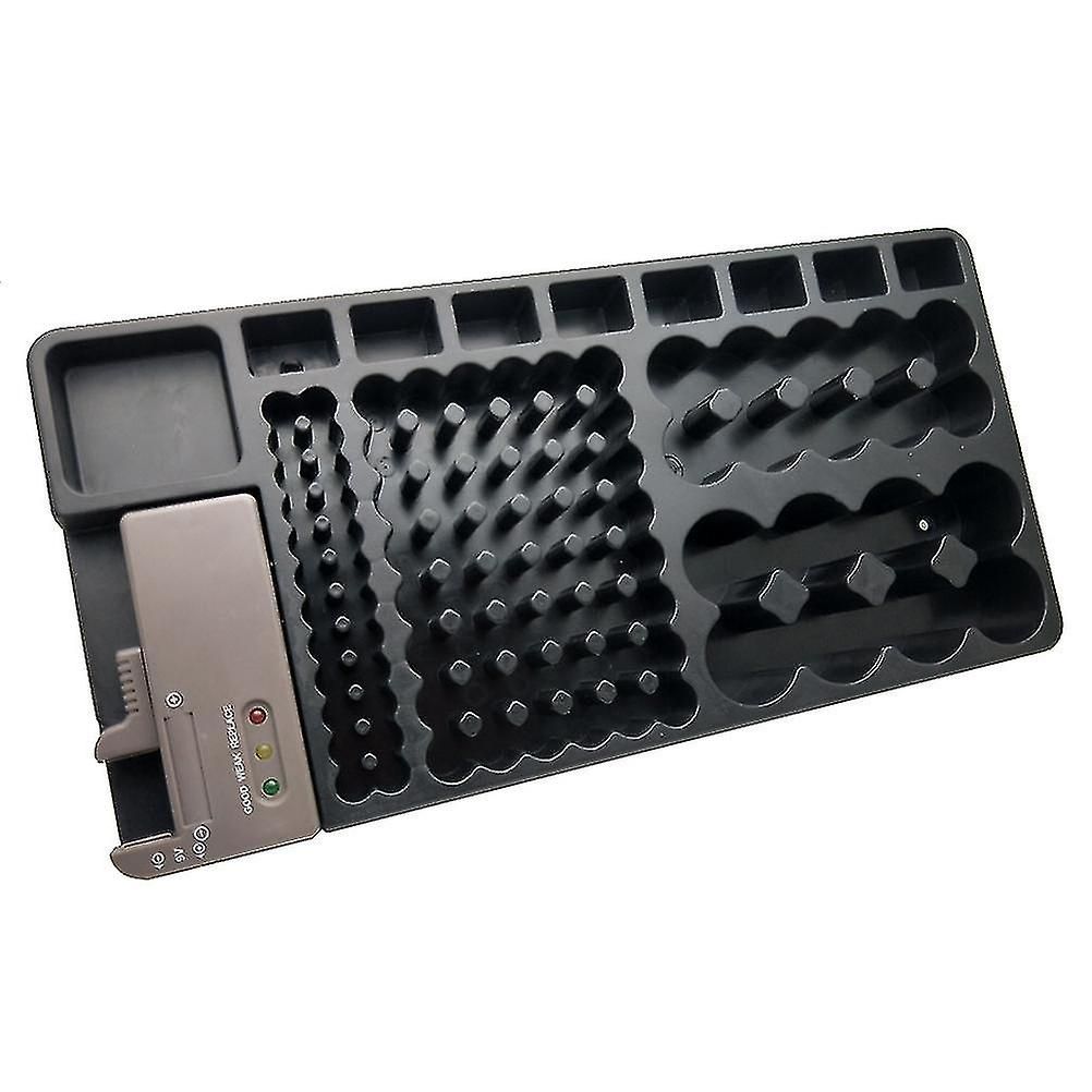 Testeur De Batterie Amovible, Organisateur De Batterie, Boîte De Rangement, Support De Boîtier, Support Avec 98 Piles De Type Cd Aa Aaa 9v (noir)