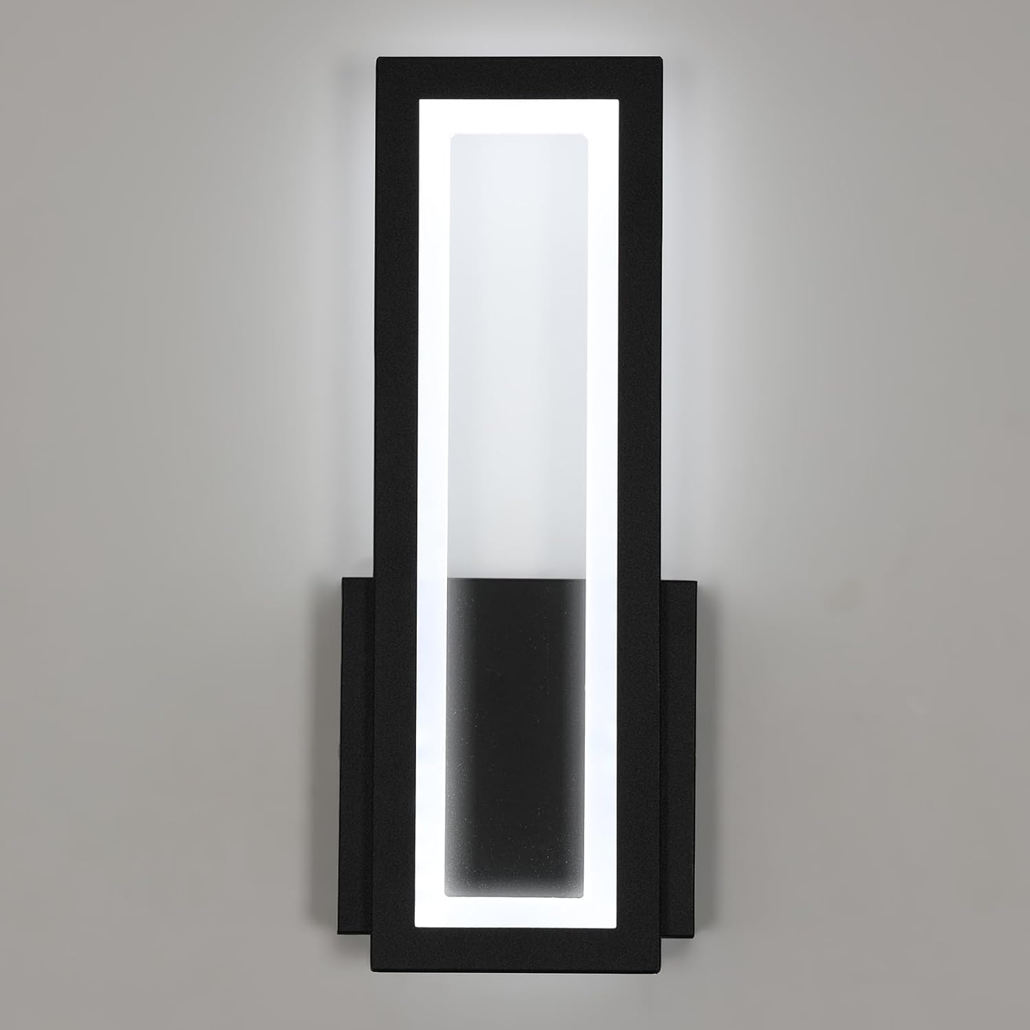Moderne Schwarze 27-w-led-wandleuchte, 32 Cm Große Weiße Acryl-wand-/deckenleuchte (6000 K), Innenbeleuchtung Für Schlafzimmer, Wohnzimmer, Flur Oder Treppenhaus.