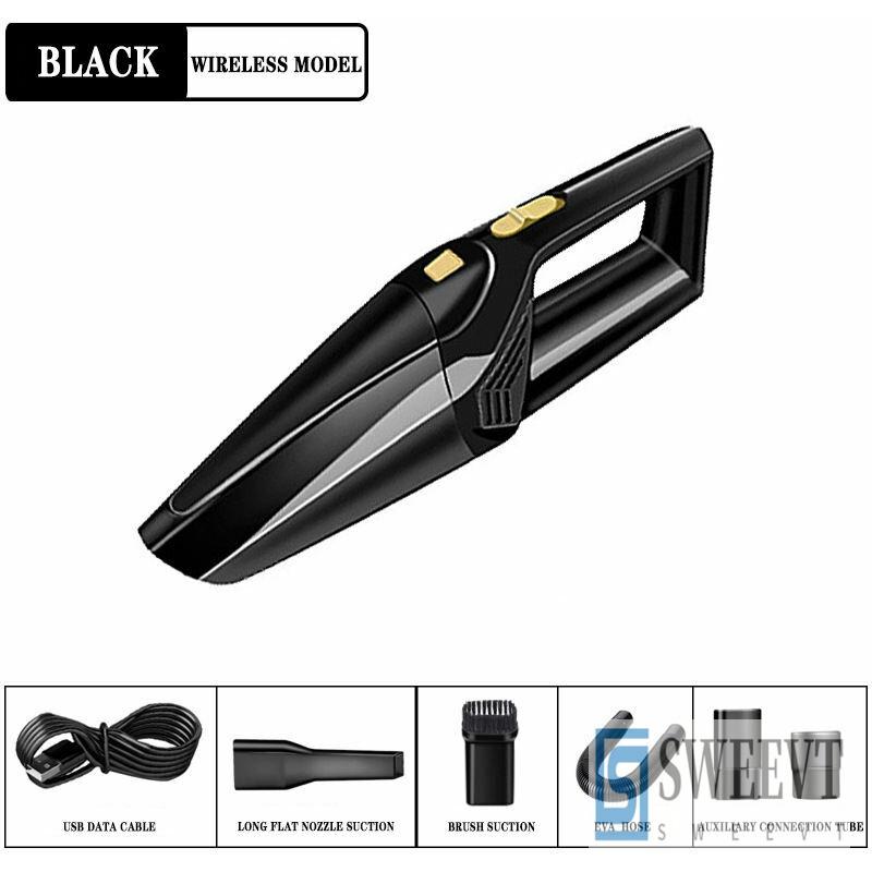 120-w-akku-handstaubsauger, 2200-mah-mini-usb-akku-staubsauger, Tischstaubsauger Mit Waschbarem Filter, Für Tierhaare, Küche, Büro, Auto (schwarz)