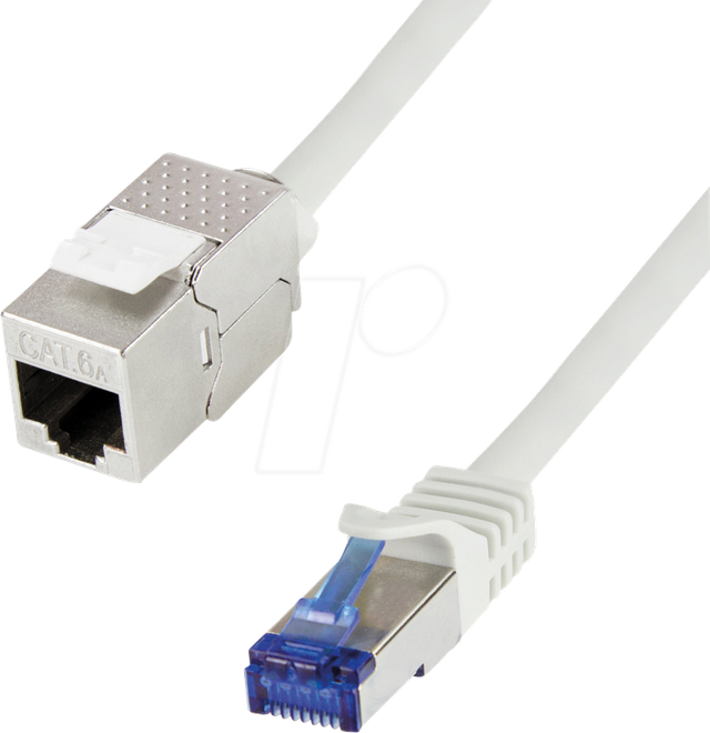 LOGILINK CC5072S - Konsolidierungspunkt-Patchkabel, Cat.6A, S/FTP, grau, 5 m